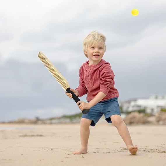 Kisangel Kids Cricket Set with Bat and Ball Interactive Indoor and Outdoor Sports Toy for Children Parent-Child Backyard Game to Develop Coordination and Social Skills - Image 3