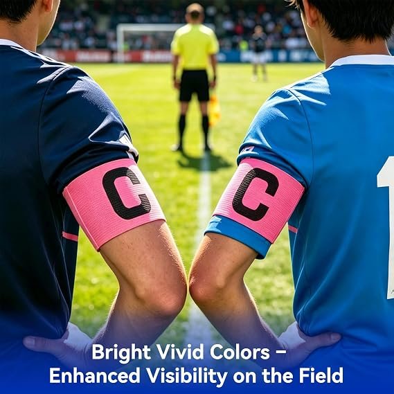 Cyrank 10PCS Elastic Soccer Captain Armband, Captain Arm Bands for Soccer Adjustable Leader Armband Unisex Football Arm Band for Adult & Youth Team Sports, Rugby, Basketball, Volleyball - Image 6