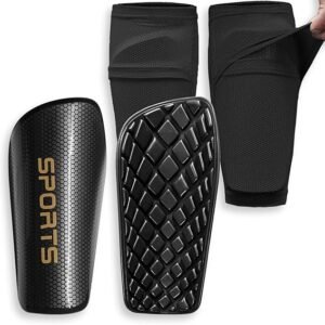 LPONJAR Soccer Shin Guards for Kids Youth Adults | Shin Pads and Sleeves, Optimized Insert Pocket, For Boys Girls Men Women, For Football Games, Protective Soccer Equipment