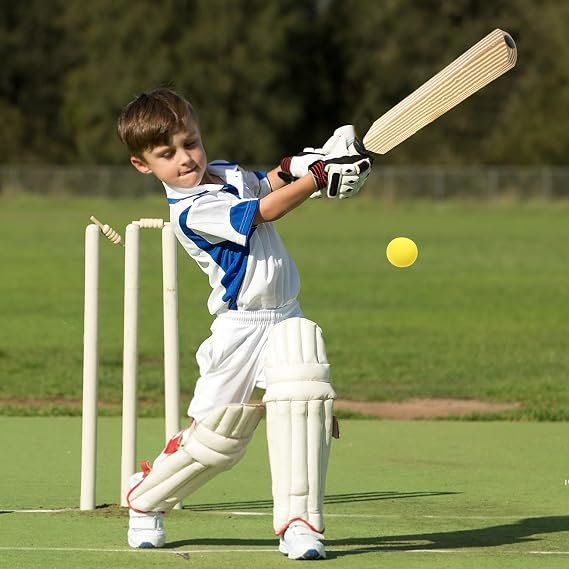 Kisangel Kids Cricket Set with Bat and Ball Interactive Indoor and Outdoor Sports Toy for Children Parent-Child Backyard Game to Develop Coordination and Social Skills - Image 4