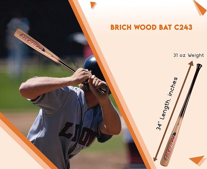 34 Inch 243 Modle Maple Wood Baseball bat for Professional Players Youth-Adults 31-Oz - Image 4