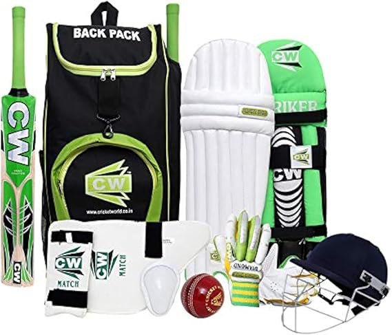 CW Bullet Cricket Set for Right Hand Kid Age 5 Junior Size Sports Set with Protective Equipment Cricket Gears Men Complete Set Senior Size Cricket Set Adult Batting Kit in Cricket Backpack - Image 5