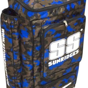 SS Cricket Blue Duffle Kit Bag, Backpack (Color - Blue Camo)