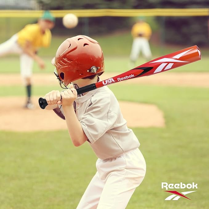 Reebok - T Ball Bat, 25-Inch Aluminum Bat for Kids & Youth, Baseball Bat for Practice, Training, and Beginners (Red) - Image 5