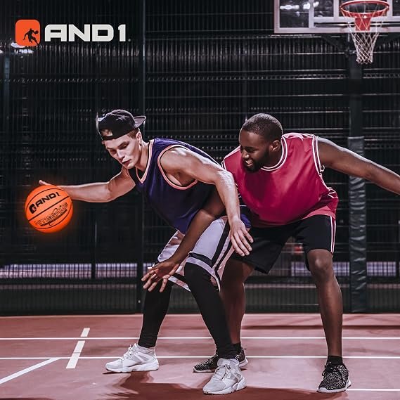 AND1 Nitegame LED Light Up Basketball - Impact Activated Glow in The Dark - Regulation (29.5 inches), for Outdoor or Indoor, Sold Deflated - Image 4