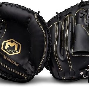 Franklin Sports Field Master Baseball + Softball Glove - Field Master Adult + Youth Baseball + Softball Mitt - Men's + Women's Gloves - Right Hand Throw