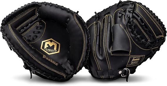 Franklin Sports Field Master Baseball + Softball Glove - Field Master Adult + Youth Baseball + Softball Mitt - Men's + Women's Gloves - Right Hand Throw