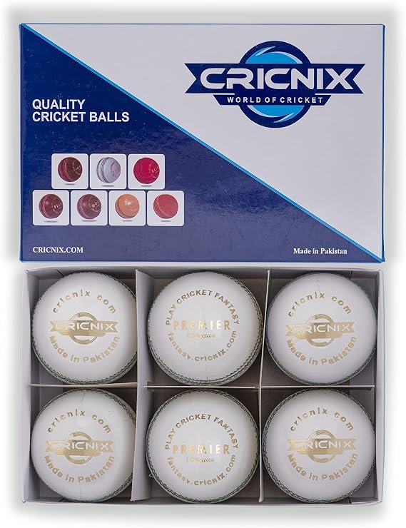 Premier Cricket Ball for Cricket Bat | 5.5oz Leather Ball Designed for Cricket Net | White Ball for Sport Outdoor | Multiple Set Options for Men Cricket Game - Image 6