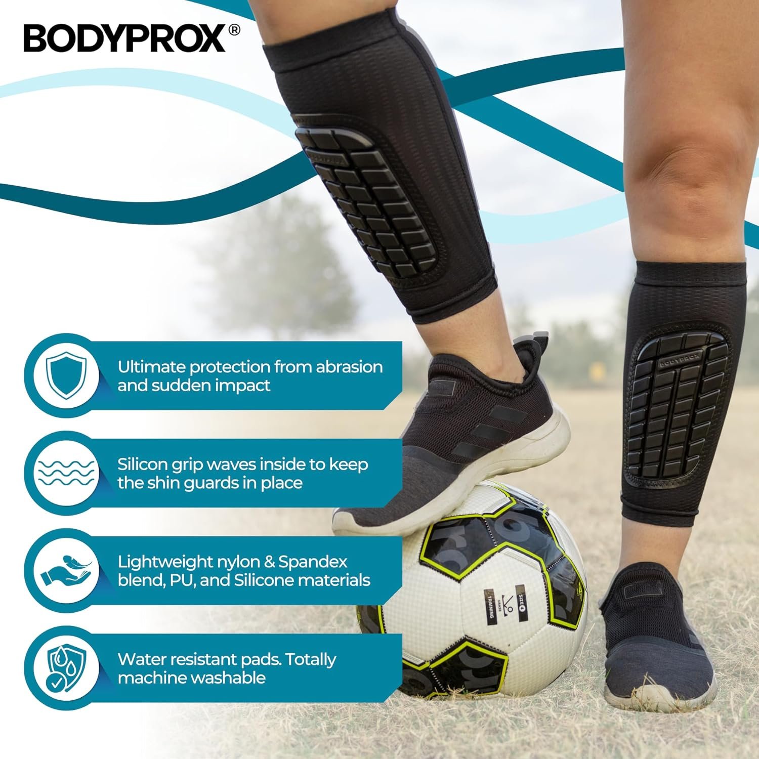 Soccer Shin Guards Sleeves for Men, Women and Youth - Image 5