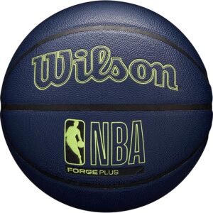 WILSON NBA Forge Plus Indoor/Outdoor Basketball - Navy Blue, Size 7-29.5"