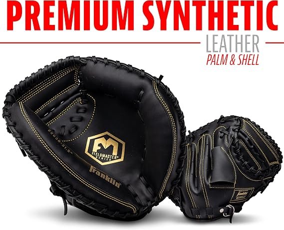 Franklin Sports Field Master Baseball + Softball Glove - Field Master Adult + Youth Baseball + Softball Mitt - Men's + Women's Gloves - Right Hand Throw - Image 3