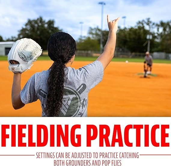 Franklin Sports Total Pitcher Baseball + Softball Training Aid - Pitching Machine + Ball Launcher for Batting + Fielding Practice - Spring Loaded Portable Pitching Machine for Backyard + Batting Cage - Image 3
