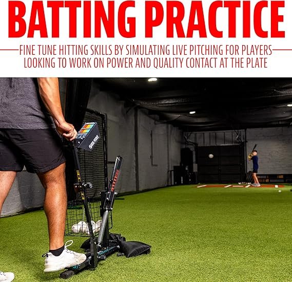 Franklin Sports Total Pitcher Baseball + Softball Training Aid - Pitching Machine + Ball Launcher for Batting + Fielding Practice - Spring Loaded Portable Pitching Machine for Backyard + Batting Cage - Image 5
